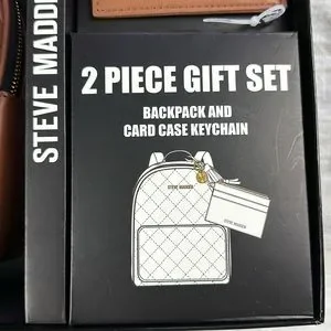Steve Madden 2 piece gift set backpack and wallet key chain Steve Madden | Bags | Steve Madden 2 Piece Gift Set Backpack  main image 2